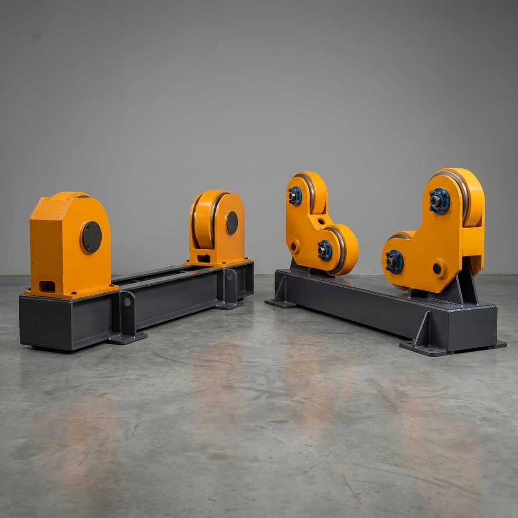 تصویر شاخص «تفاوت گرداننده مخزن خودتنظیم و معمولی | راهنمای انتخاب Welding Rotator»